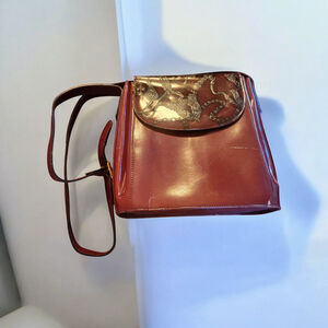 Cristian Women's Burgundy Leather Shoulder Bag